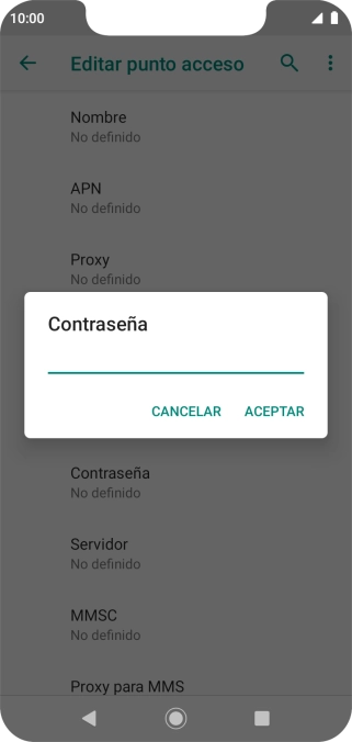 Introduce wap125 y pulsa ACEPTAR.