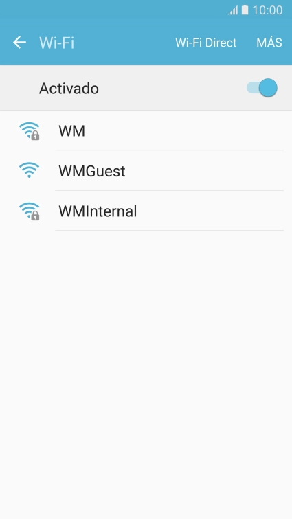 Pulsa la red wifi deseada.