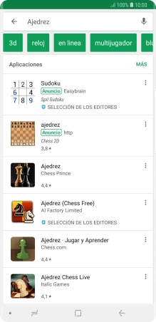 Pulsa la app deseada.