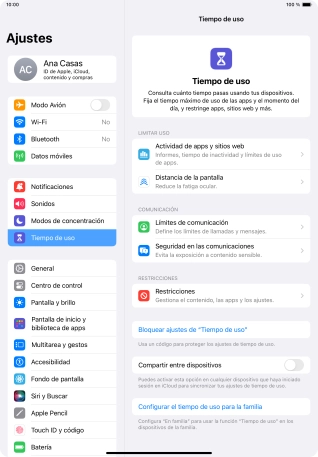 Pulsa Seguridad en las comunicaciones.