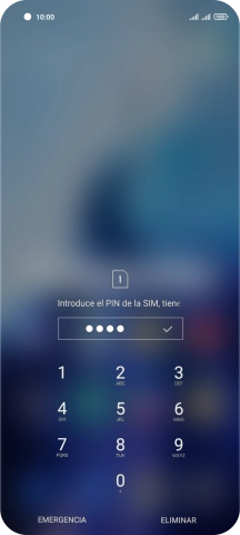 Si lo solicita el teléfono, introduce el código PIN y pulsa el icono de aceptar.