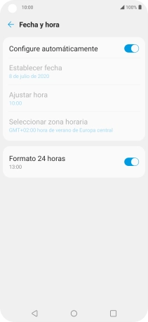 Pulsa la tecla de inicio para terminar y regresar a la pantalla de inicio.