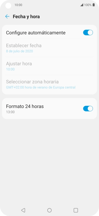 Pulsa la tecla de inicio para terminar y regresar a la pantalla de inicio.