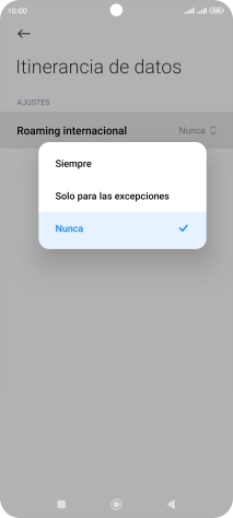 Pulsa el ajuste deseado para activar o desactivar la función.