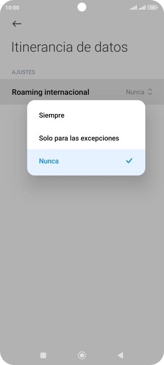 Pulsa el ajuste deseado para activar o desactivar la función.
