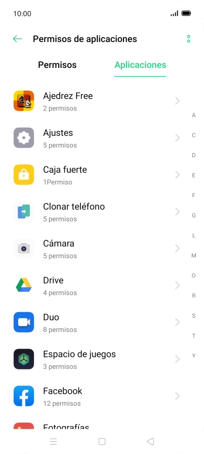 Pulsa la app deseada.