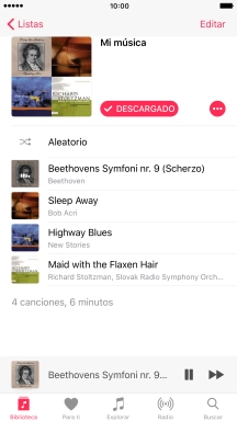 Pulsa el título de la canción.