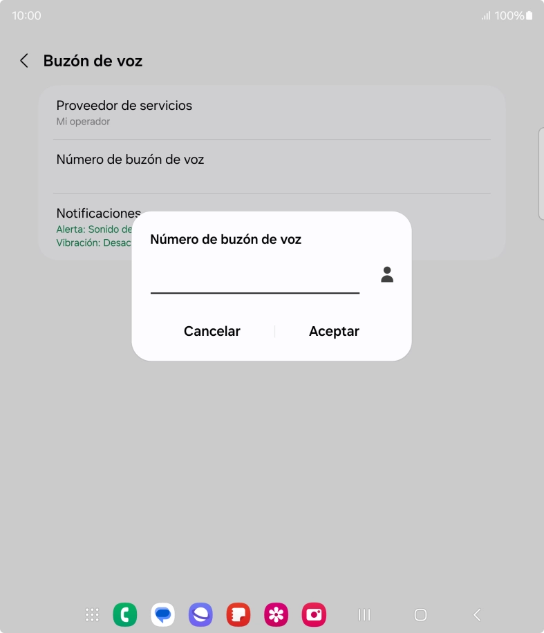 Introduce 22177 y pulsa Aceptar.