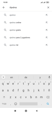 Introduce el nombre del tema o de la app y pulsa el icono de búsqueda.