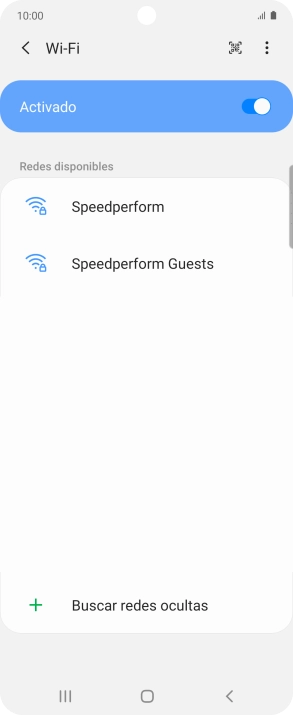 Pulsa la red wifi deseada.