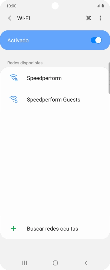 Pulsa la red wifi deseada.