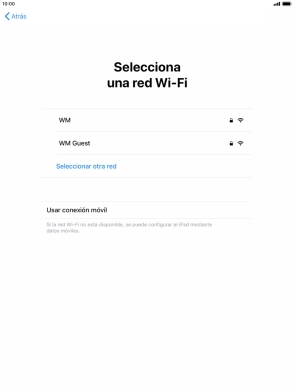 Pulsa la red wifi deseada.