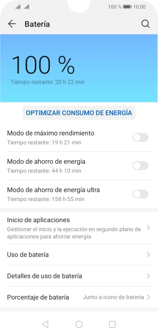 Pulsa el indicador junto al ajuste deseado para activar la función.