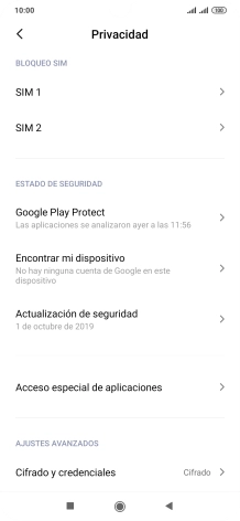 Pulsa la tarjeta SIM deseada.