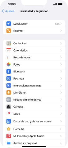 Pulsa Localización.