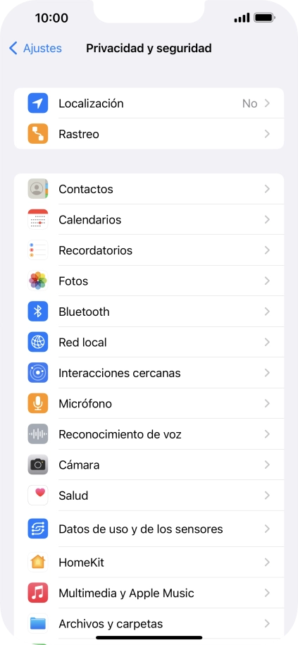 Pulsa Localización.