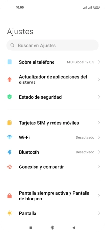 Pulsa Conexión y compartir.