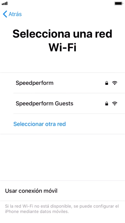 Pulsa la red wifi deseada.