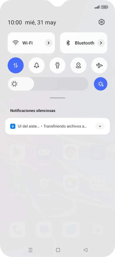 Pulsa UI del siste....