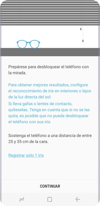 Pulsa CONTINUAR.