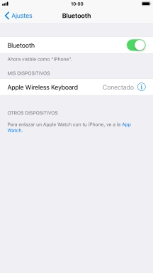 Pulsa la tecla de inicio para terminar y regresar a la pantalla de inicio.