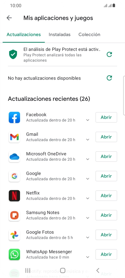 Pulsa Instaladas.