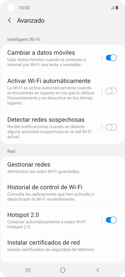 Pulsa el indicador junto a 