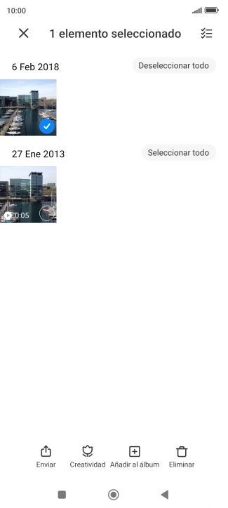 Pulsa el icono de seleccionar todo.