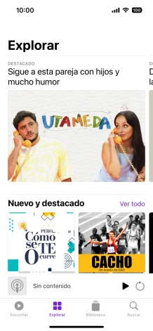 Desliza el dedo hacia arriba desde la parte inferior de la pantalla para terminar y volver a la pantalla de inicio.