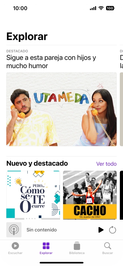 Desliza el dedo hacia arriba desde la parte inferior de la pantalla para terminar y volver a la pantalla de inicio.