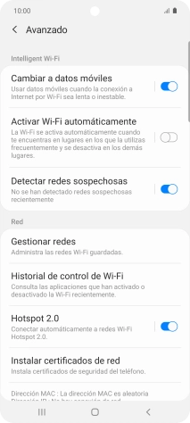 Pulsa el indicador junto a 