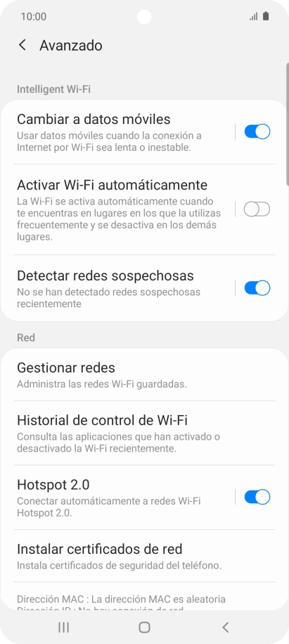 Pulsa el indicador junto a 