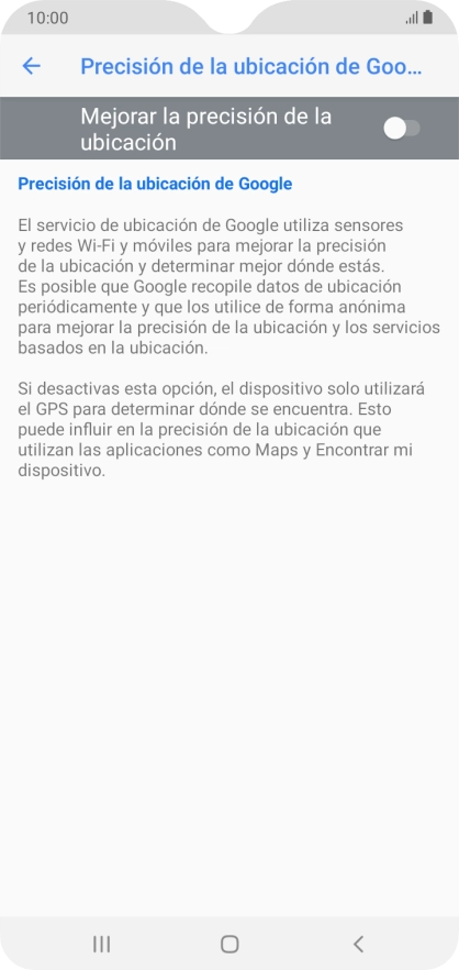 Pulsa el indicador junto a 