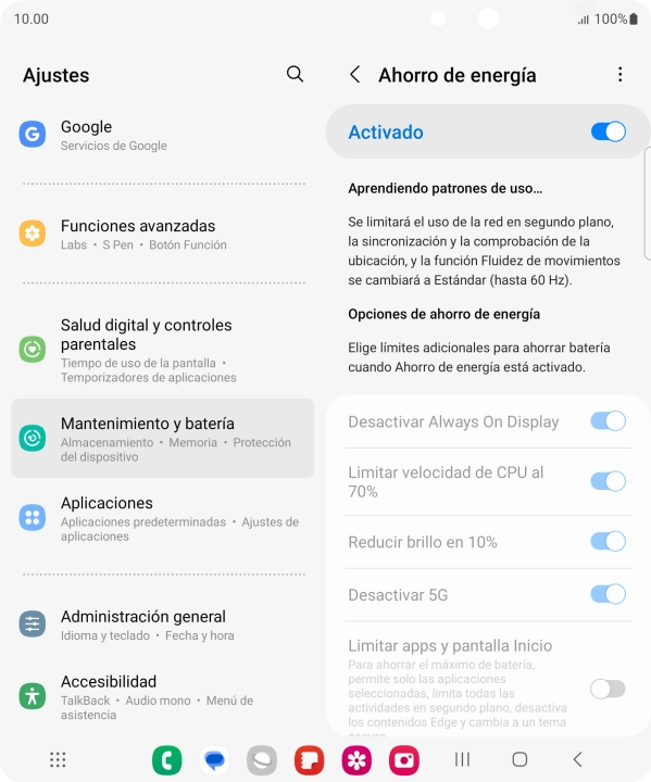Pulsa la tecla de inicio para terminar y regresar a la pantalla de inicio.