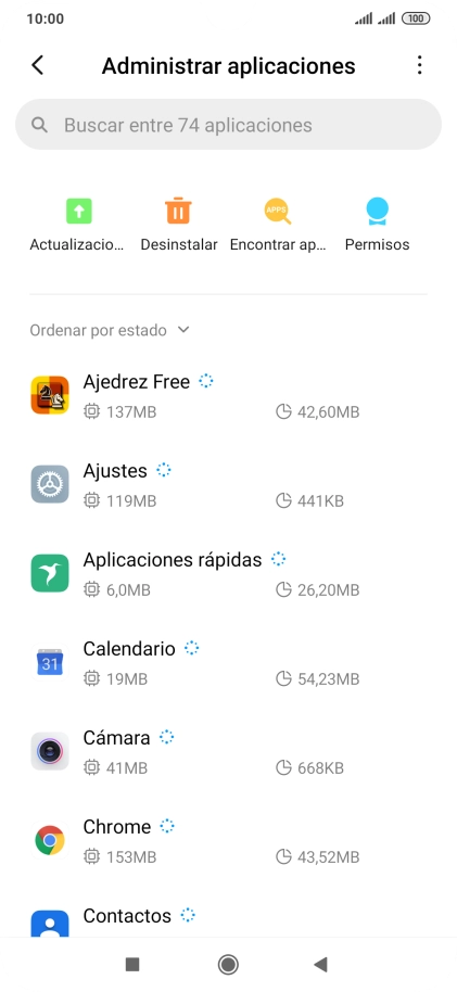 Pulsa la app deseada.