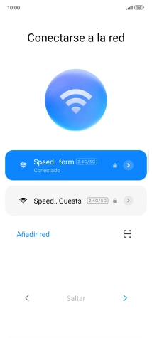 Pulsa la flecha hacia la derecha.