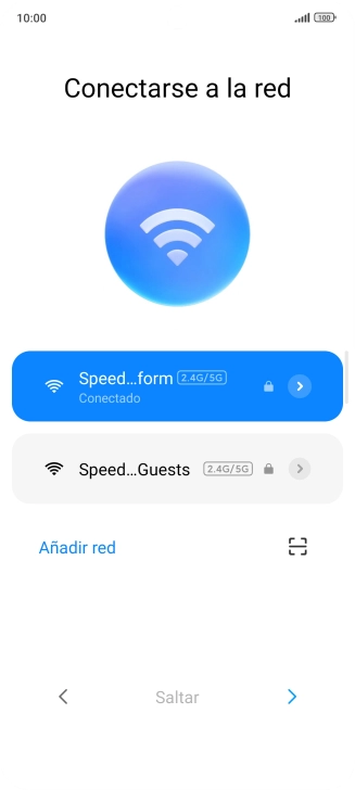 Pulsa la flecha hacia la derecha.