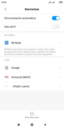 Pulsa la tecla de inicio para terminar y regresar a la pantalla de inicio.