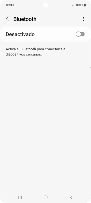 Pulsa el indicador para activar la función.