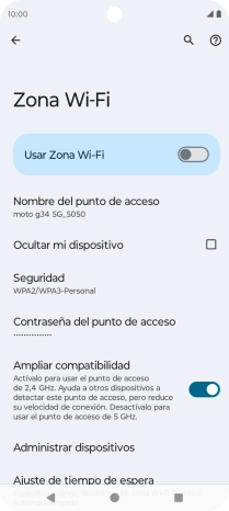 Pulsa Nombre del punto de acceso.