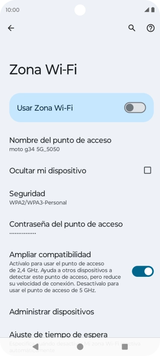 Pulsa Nombre del punto de acceso.
