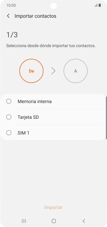 Pulsa el nombre de la tarjeta SIM.