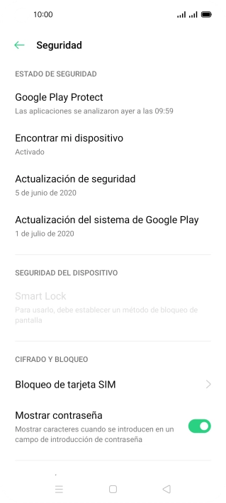 Pulsa Bloqueo de tarjeta SIM.