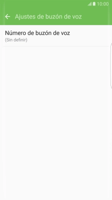 Pulsa Número de buzón de voz.