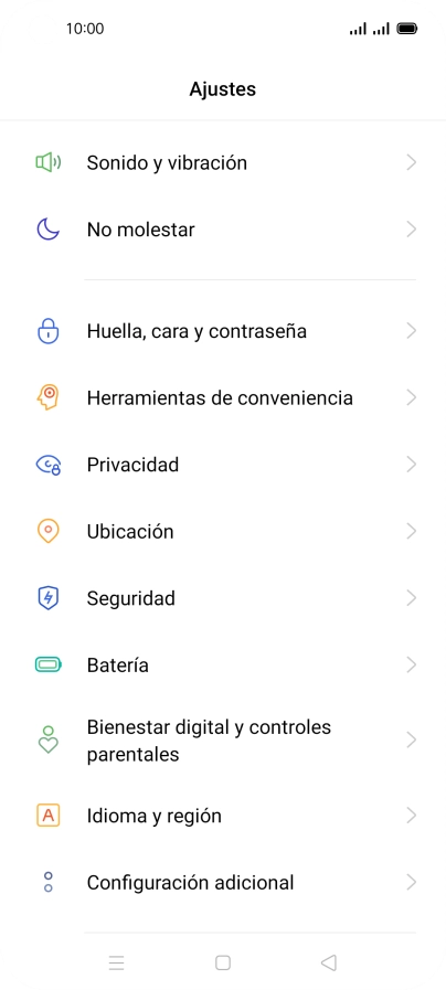 Pulsa Sonido y vibración.