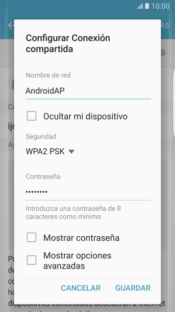 Pulsa en el campo bajo 