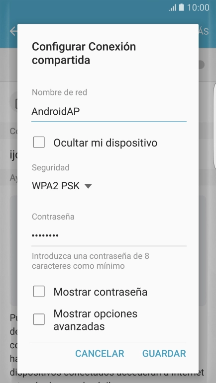 Pulsa en el campo bajo 