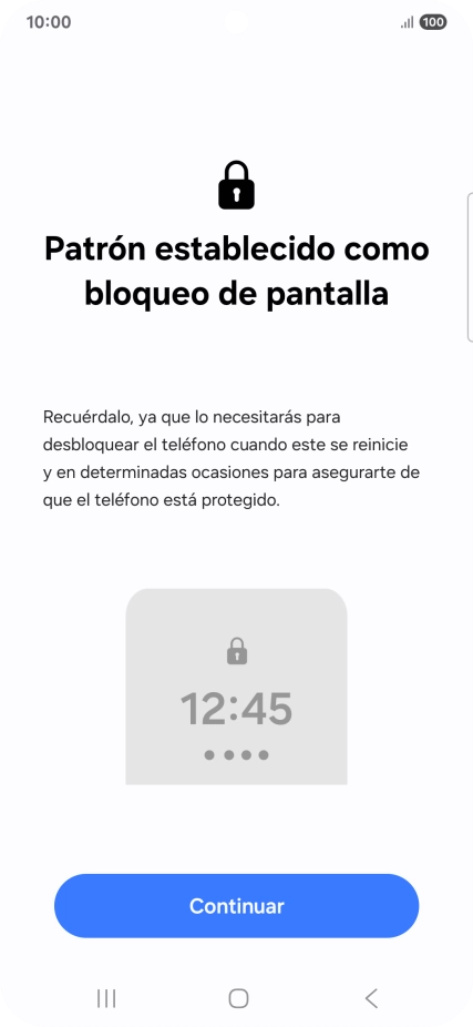 Pulsa Continuar.
