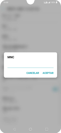 Introduce 01 y pulsa ACEPTAR.