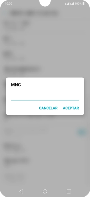 Introduce 01 y pulsa ACEPTAR.